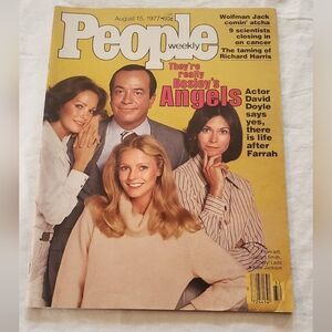People Magazine Vintage August 15, 1977 No Label David Doyle & Charlie's Angels
